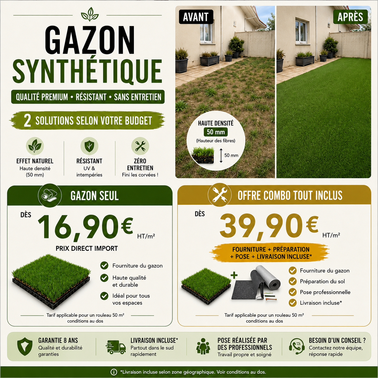 Gazon synthétique