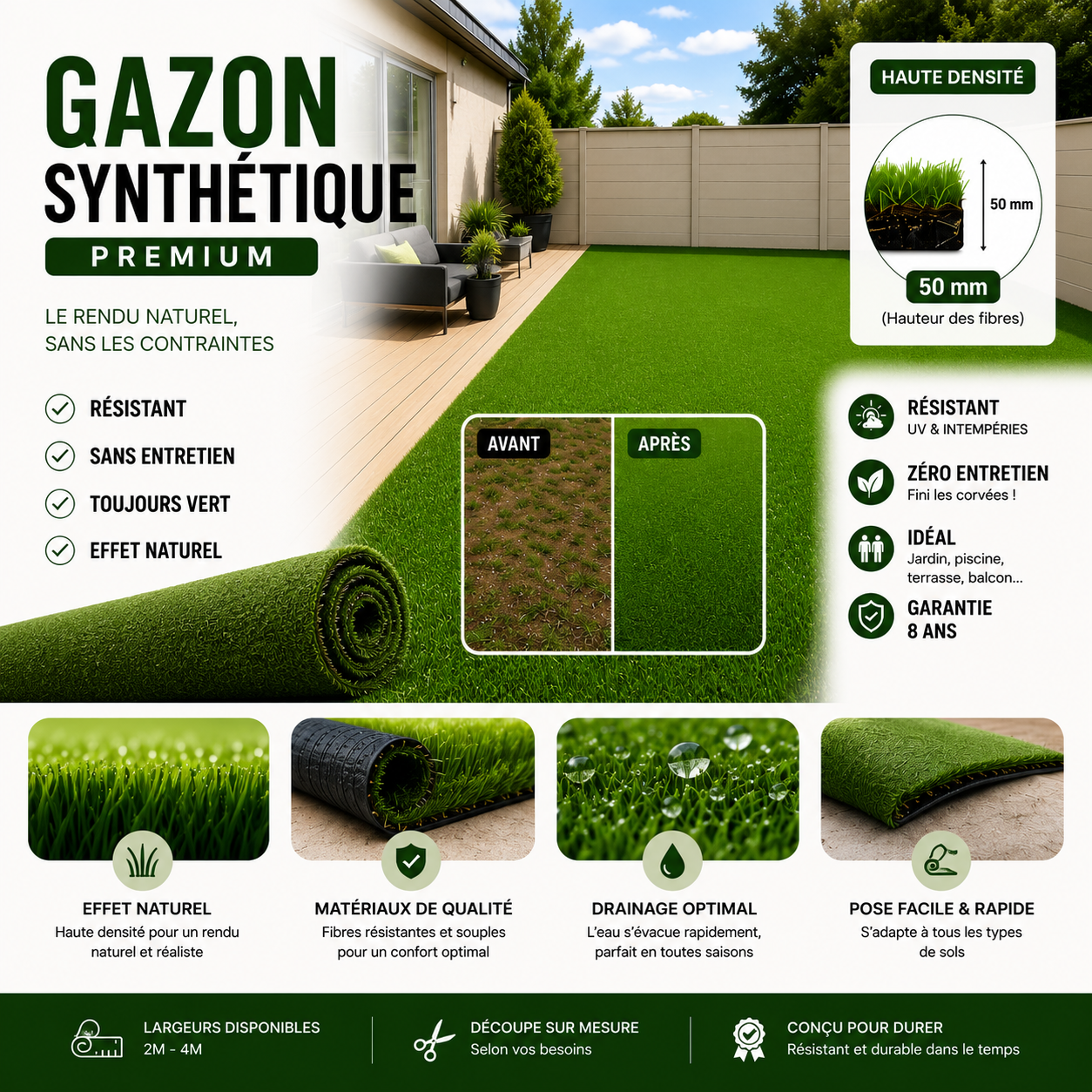 Gazon synthétique